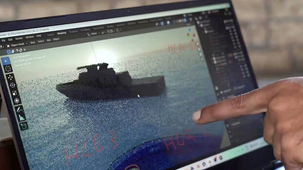 «The Pylos Shipwreck», Videostandbild aus der Recherche der Forensis Research Group